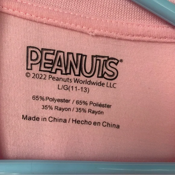 Peanuts Snoopy Flying Ace Pink Shirt (Large) - Picture 3 of 4